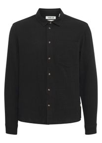 !Solid Langarmhemd SOLID "Langarmhemd SDIain", Damen, Gr. XXL, N-Gr, schwarz (true schwarz), Obermaterial: 100% Baumwolle CO., Hemden Langarmhemd