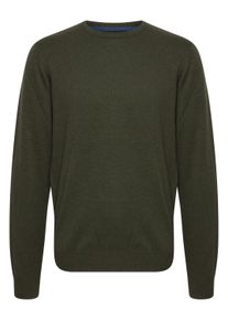 Strickfleece-Pullover Blend "Strickpullover BHNolen", Herren, Gr. S, gr&uuml;n (deep depths), Obermaterial: 100% Baumwolle CO., Pullover Strickfleece-Pullover