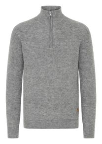 Troyer INDICODE "Troyer IDBratram", Herren, Gr. S, grau (grau mix), Obermaterial: 58% Polyacryl PAN. 32% Polyester PES. 7% Wolle mw. 3% Elasthan EL., Pullover Troyer