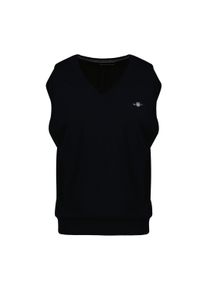 Sweater Gant "Strickpullover CLASSIC COTTON VEST", Herren, Gr. 3XL, blau, Obermaterial: 100% Baumwolle CO., Sweatshirts Sweater