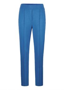 Schlupfhose GOLDNER "Kurzgr&ouml;&szlig;e Damen-Schlupfhose SARA mit Stretchkomfort", Damen, Gr. 26, K-Gr, blau, Obermaterial: 50% Polyamid PA. 45% Viskose CV. 5% Elasthan EL., Hosen Schlupfhose