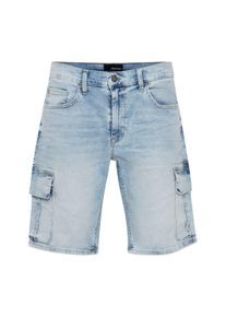 Jeansshorts Blend "Jeansshorts BHDenim", Herren, Gr. M, N-Gr, blau (denim light blau), Obermaterial: 98% Baumwolle CO. 2% Elasthan EL., Jeans Jeansshorts