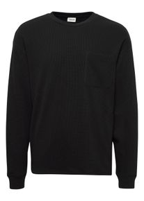 !Solid Longpullover SOLID "Sweatshirt SDHalwest", Herren, Gr. M, schwarz (true schwarz), Obermaterial: 80% Baumwolle CO. 20% Polyester PES., Pullover Longpullover