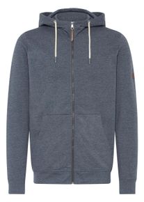 !Solid Kapuzensweatjacke SOLID "Kapuzenfleecejacke SDSIMA", Herren, Gr. XL, blau (insignia blau melange), Obermaterial: 65% Polyester PES. 35% Baumwolle CO., Sweatjacken Kapuzensweatjacke