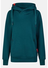 Kapuzenpullover SALZHAUT "Hoodie S&Uuml;NN", Damen, Gr. L, blau (dragonfly), Obermaterial: 55% Baumwolle CO. 45% Polyester PES., Pullover Kapuzenpullover