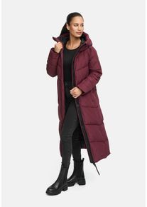 Winterjacke Marikoo "Marikoo Firella Damen Winter Steppmantel Winterjacke Parka N065", Damen, Gr. M, rot (wine), Obermaterial: 100% Polyester PES., Jacken Winterjacke