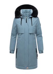 Kurzmantel Navahoo "Kurzmantel Kaltwetterretter 14", Damen, Gr. XXL, blau (powder blau), Obermaterial: 55% Nylon NY. 45% Baumwolle CO. Obermaterial: Futter: 100% Polyester PES. 100% Polyester PES., M&auml;ntel Kurzmantel