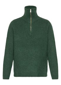 Troyer oxmo "Troyer OXIBALLINO", Damen, Gr. XS, gr&uuml;n (pineneedle), Obermaterial: 93% Polyester PES. 5% Wolle mw. 2% Elasthan EL., Pullover Troyer