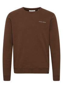 Longpullover Casual Friday "Sweatshirtpullover CFSeverin", Herren, Gr. S, braun (potting soil), Obermaterial: 100% Baumwolle CO., Sweatshirts Longpullover