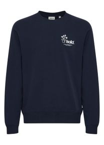 !Solid Rundhalspullover SOLID "Rundhalspullover SDImran", Herren, Gr. XL, blau (insignia blau), Web, Obermaterial: 100% Baumwolle CO., bedruckt, normal, Rundhals, Sweatshirts Rundhalspullover