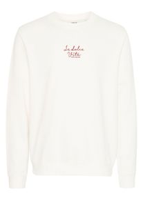 !Solid Longpullover SOLID "Sweater SDPARLY", Herren, Gr. L, wei&szlig; (sanftes wei&szlig;), Obermaterial: 100% Baumwolle CO., Pullover Longpullover