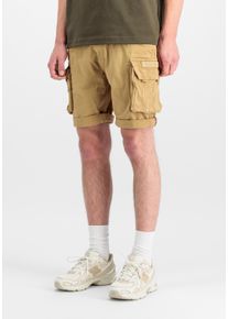Shorts Alpha Industries "Crew Short", Herren, Gr. 29, Normalgr&ouml;&szlig;en, beige (sand), Obermaterial: 98% Baumwolle, 2% Elastan; Futter: 100% Baumwolle, Hosen Shorts