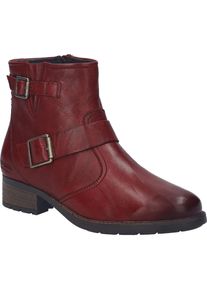 Stiefelette Josef Seibel "Kate 21, bordeaux", Damen, Gr. 42, rot (bordeaux), Obermaterial: 100% Rindsleder Leather cow., Schuhe Stiefelette