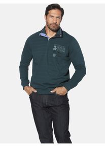 Sweatshirt Jan Vanderstorm "Sweatshirt MAGNUSDAL", Herren, Gr. 4XL, blau (petrol), Obermaterial: 100% Baumwolle CO., Sweatshirts Sweatshirt