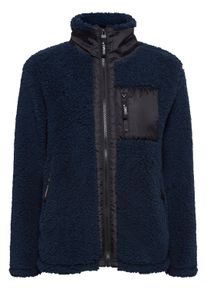 Sweatjacke oxmo "Fleecejacke OXEllin", Damen, Gr. L, blau (total eclipse), Obermaterial: 100% Polyester PES., Jacken Sweatjacke