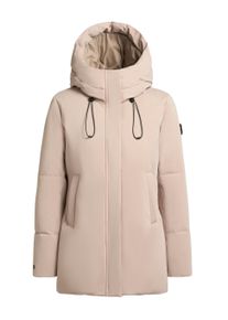 Kurzmantel Khujo "Kurzmantel Allap", Damen, Gr. XXL, beige (macaroon beige), Obermaterial: 55% Baumwolle CO. 45% Polyester PES. Obermaterial: Futter: 100% Nylon NY. 100% Polyester PES., M&auml;ntel Kurzmantel