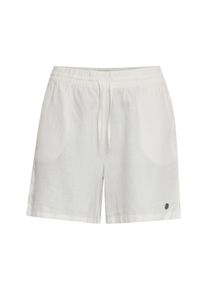 Bermudas oxmo "Bermuda OXAlgea", Damen, Gr. 42, N-Gr, wei&szlig; (sanftes wei&szlig;), Obermaterial: 55% Leinen LI. 45% Viskose CV., Hosen Bermudas