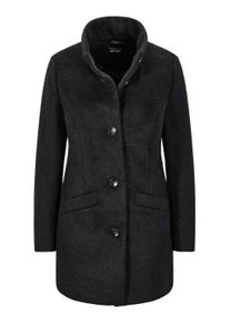 Langmantel GOLDNER "Kurzgr&ouml;&szlig;e Stepp-Winterjacke mit Kapuze", Damen, Gr. 22, schwarz, Obermaterial: 50% Polyester PES. 50% Wolle mw., figurumspielend, M&auml;ntel Langmantel, Mit hochwertigem Twillfutter