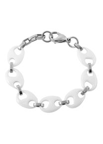 Adelia&acute;s Gliederarmband ADELIA&acute;S "Damen Armband &iquest; Gliederarmband aus Edelstahl 21 cm" Gr. 21, silber, Armb&auml;nder, Damen, Edelstahl, Gliederarmband