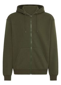 Kapuzensweatjacke Blend "Kapuzenfleecejacke BHJUSTE", Herren, Gr. S, schwarz (forest night), Obermaterial: 60% Baumwolle CO. 40% Polyester PES., Pullover Kapuzensweatjacke