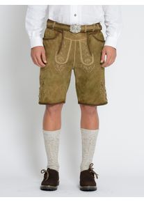 Trachtenhose JCC "Trachtenhose 31023118", Herren, Gr. 62, EURO, gelb (sand), Obermaterial: 100% Ziegenveloursleder GOVL., Hosen Trachtenhose