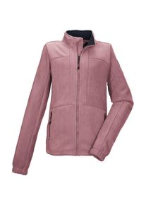 Fleecejacke Killtec "KOW 216 GRLS FLC JCKT", M&auml;dchen, Gr. 164, pink, Oberseite: 100% Polyester;R&uuml;ckseite: 100% Polyester;Futter: 100% Polyester, Jacken Fleecejacke, Fleecejacke mit Kinnschutz, elastischen B&uuml;ndchen und Zipper-Taschen