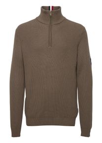 Strickfleece-Pullover FQ1924 "Strickpullover FQKyle", Herren, Gr. XL, braun (bungee cord), Obermaterial: 95% Baumwolle CO. 5% Polyamid PA., Pullover Strickfleece-Pullover