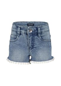 Jeansshorts Blue Seven, Jungen, Gr. 110, N-Gr, mittelblau, Denim/Jeans, Obermaterial: 78% Baumwolle, 20% Polyester, 2% Elasthan, Abriebeffekte, unifarben, Basic kurz, Jeans Jeansshorts