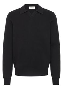 Longsleeve Casual Friday "Strickpullover CFDAHL", Herren, Gr. M, schwarz (schwarz beauty), Obermaterial: 39% Baumwolle CO. 34% Polyester PES. 27% Viskose CV., Shirts Longsleeve