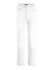 Stretch-Jeans GOLDNER "Kurzgr&ouml;&szlig;e Bequeme Jeanshose VERA", Damen, Gr. 23, K-Gr, wei&szlig;, Obermaterial: 83% Baumwolle CO. 15% Polyester PES. 2% Elasthan EL., Jeans Stretch-Jeans