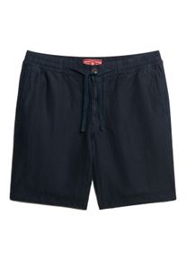 Shorts Superdry "Bermuda-Shorts Merchant Linen Short", Herren, Gr. XL, N-Gr, blau, Obermaterial: 58% Leinen LI. 42% Baumwolle CO., Hosen Shorts
