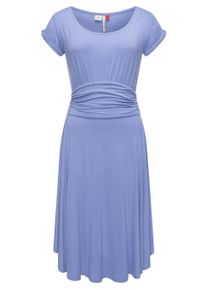 Sommerkleid Ragwear "Sommerkleid Yvone Solid", Damen, Gr. XXL, N-Gr, blau, Obermaterial: 95% Viskose CV. 5% Elasthan EL., Kleider Sommerkleid