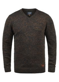 Strickfleece-Pullover Blend "Strickpullover BHDansel", Herren, Gr. M, orange (burned orange), Obermaterial: 50% Baumwolle CO. 50% Polyacryl PAN., Pullover Strickfleece-Pullover