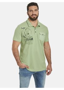 Poloshirt Jan Vanderstorm "Poloshirt FJODOR", Herren, Gr. XXL, gr&uuml;n (hellgr&uuml;n), Obermaterial: 100% Baumwolle CO., Shirts Poloshirt