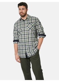 Karohemd CHARLES COLBY "Hemd DUKE ARCHIBINE", Herren, Gr. 6XL, weit, blau (dunkelblau kariert), Obermaterial: 100% Baumwolle CO., Hemden Karohemd