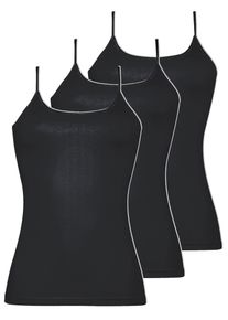 Achseltop Nina von C. "3er Pack Damen Tr&auml;gerhemd Daily", Damen, Gr. 42, N-Gr, schwarz, Obermaterial: 100% Baumwolle CO., Unterhemden Achseltop
