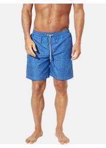 Badeshorts Babista "Badeshorts JORLAN", Herren, Gr. 3XL, weit, blau (blau gemustert), Obermaterial: 100% Polyester COOLMAX PES(Coolmax)., Badehosen Badeshorts