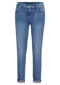 Relaxhose Betty Barclay "Basic-Jeans mit Waschung", Damen, Gr. 46, EURO, blau, Obermaterial: 56% Baumwolle CO. 30% Viskose CV. 12% Polyester PES. 2% Elasthan EL., Hosen Relaxhose