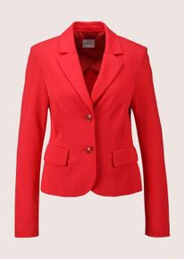 Madeleine Mode Jackenblazer MADELEINE "Blazer Kurzer Jersey-Blazer", Damen, Gr. 46, rot, Obermaterial: 65% Viskose CV. 30% Polyamid PA. 5% Elasthan EL., Modern, normal, Blazer Jackenblazer