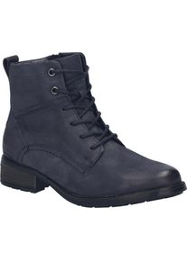 Stiefelette Josef Seibel "Kate 15, ocean", Damen, Gr. 40, blau (ocean), Obermaterial: 100% Rindsleder Leather cow., Schuhe Stiefelette