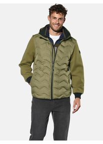 Kapuzensweatjacke Babista "Sweatjacke GILAN", Herren, Gr. S, gr&uuml;n (oliv), Obermaterial: 77% Baumwolle CO. 20% Polyester COOLMAX PES(Coolmax). 3% Elasthan EL., Sweatjacken Kapuzensweatjacke