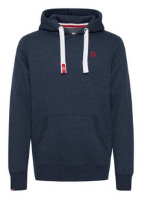 !Solid Kapuzenpullover SOLID "Hoodie SDBennHood", Herren, Gr. L, blau (ins bl mel), Obermaterial: 50% Baumwolle CO. 50% Polyester PES., Pullover Kapuzenpullover