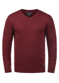 Strickfleece-Pullover Blend "Strickpullover BHLasse", Herren, Gr. XL, rot (andorra rot), Obermaterial: 50% Baumwolle CO. 50% Polyacryl PAN., Pullover Strickfleece-Pullover