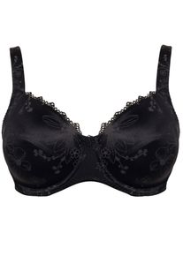B&uuml;gel-BH Ulla Dessous "BH mit B&uuml;gel Viola", Damen, Gr. 80, Cup G, schwarz, Obermaterial: 40% Polyamid PA. 40% Elasthan EL. 20% Polyester PES., BHs B&uuml;gel-BH