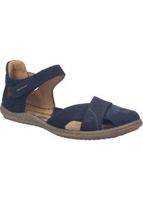 Sandale Josef Seibel "Caitlyn 05, ocean", Damen, Gr. 36, blau (ocean), Obermaterial: 100% Rindsleder Leather cow., Schuhe Sandale