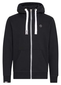 !Solid Kapuzensweatjacke SOLID "Kapuzensweatjacke SDBenn", Herren, Gr. M, schwarz, Obermaterial: 50% Baumwolle CO. 50% Polyester PES., Sweatjacken Kapuzensweatjacke