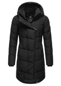 Wintermantel Ragwear "Wintermantel Pavla", Damen, Gr. 4XL, schwarz (schwarz22), Obermaterial: 100% Polyester PES. Obermaterial: Futter: 100% Polyester PES. 100% Polyester PES., M&auml;ntel Wintermantel