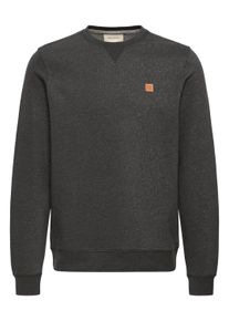 Longpullover Blend "Sweater BHPova", Herren, Gr. S, grau (charcoal mix), Obermaterial: 60% Baumwolle CO. 40% Polyester PES., Pullover Longpullover