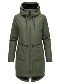 Kurzmantel Ragwear "Kurzmantel Holstic", Damen, Gr. S, gr&uuml;n (schwarz olive), Obermaterial: 100% Polyester PES. Obermaterial: Futter: 100% Polyester PES. 100% Polyester PES., M&auml;ntel Kurzmantel