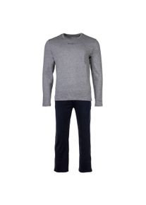 Marc O'Polo Schlafanzug MARC O'POLO "Pyjama MIX N MATCH", Herren, Gr. XXL, grau (grau, dunkelblau), Obermaterial: 100% Baumwolle CO(Bio)., Homewear-Sets Schlafanzug
